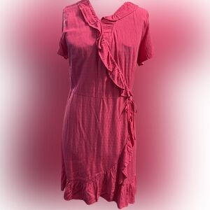 Pink Wrap Dress